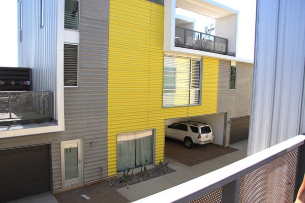 High angle shot prd 845 rowhomes